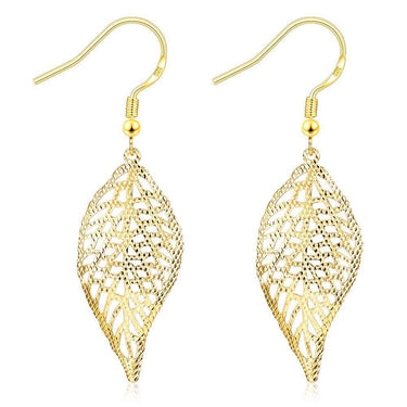Golden Leaves Drop Earrings-Your Soul Place